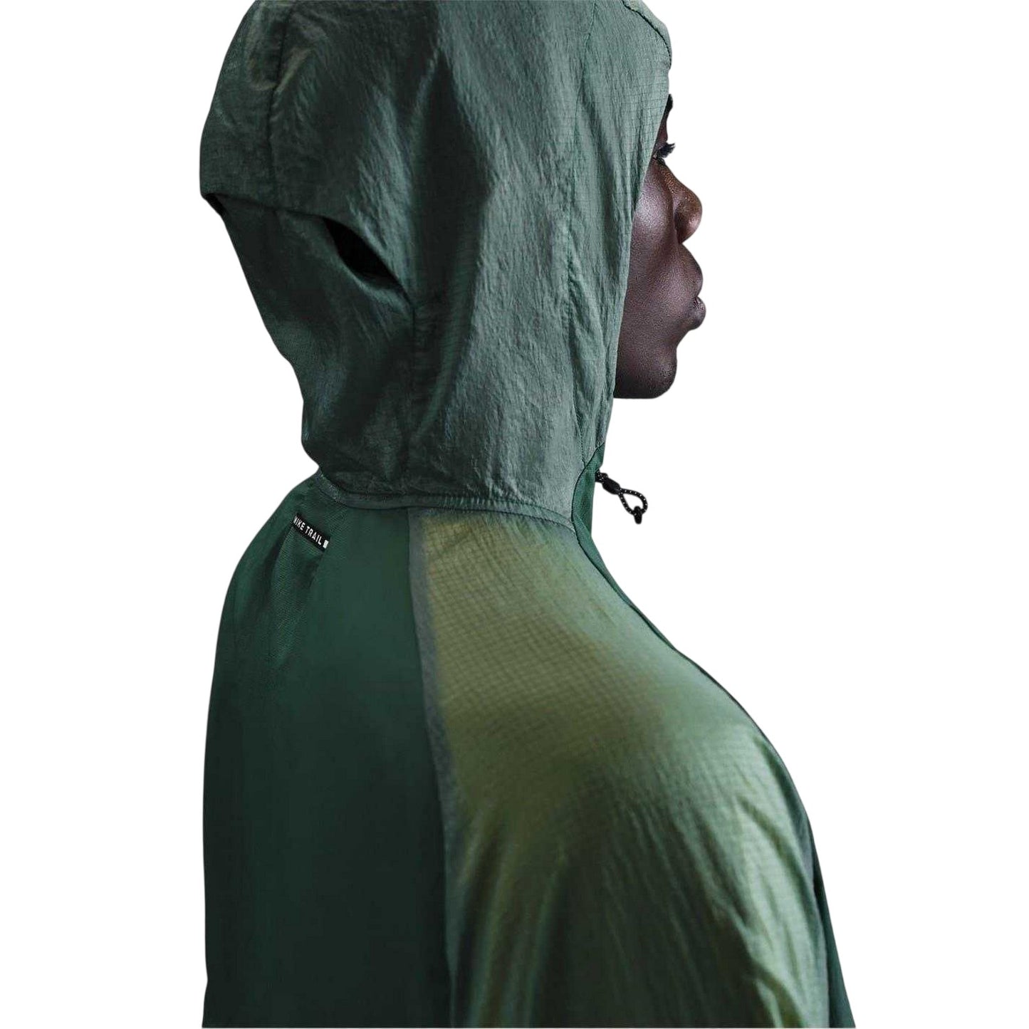 Fir Green-Light Green - Side - Nike Mens Trial Aireez Hooded Jacket