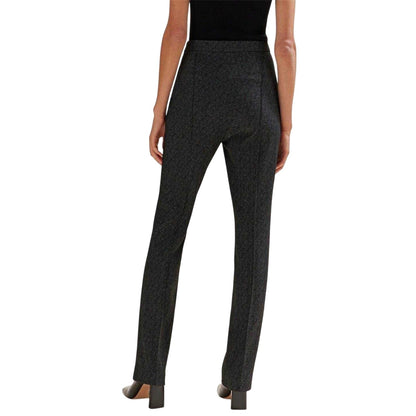 Black - Back - Boss Womens-Ladies Tubeka Textured Slim Trousers