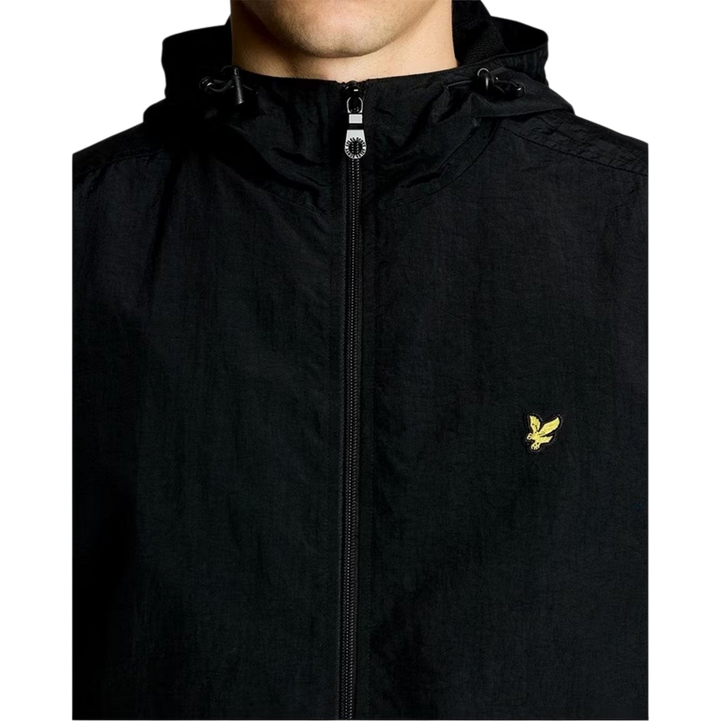 Jet Black - Side - Lyle & Scott Mens Water Resistant Anorak