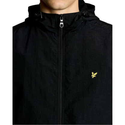 Jet Black - Side - Lyle & Scott Mens Water Resistant Anorak
