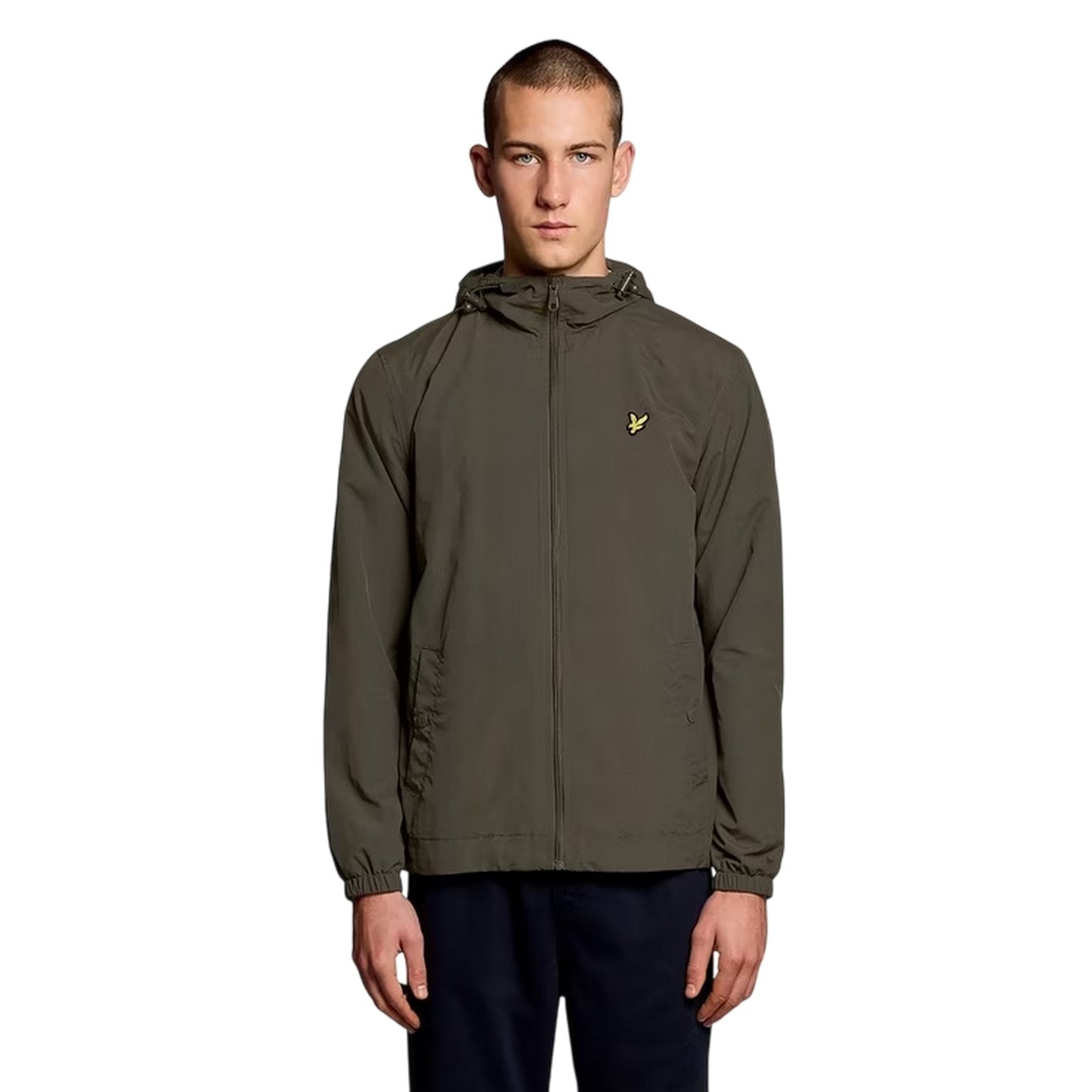 Olive - Front - Lyle & Scott Mens Water Resistant Anorak
