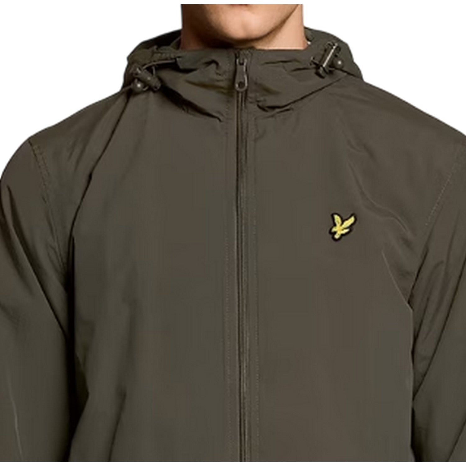 Olive - Side - Lyle & Scott Mens Water Resistant Anorak