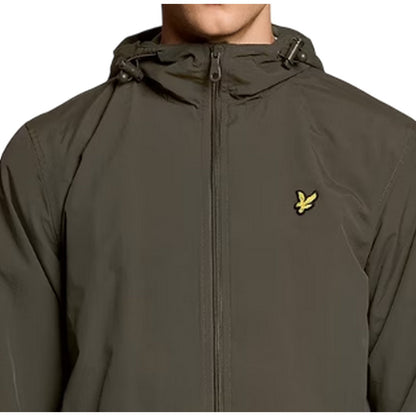 Olive - Side - Lyle & Scott Mens Water Resistant Anorak