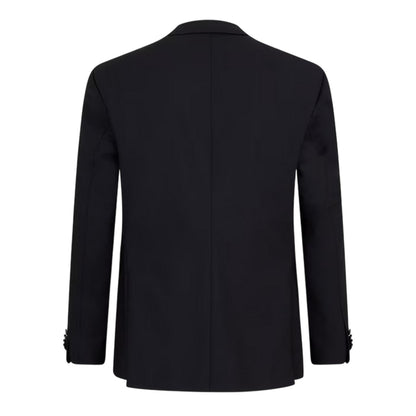 Black - Back - Boss Mens Lapel Collar Suit Jacket