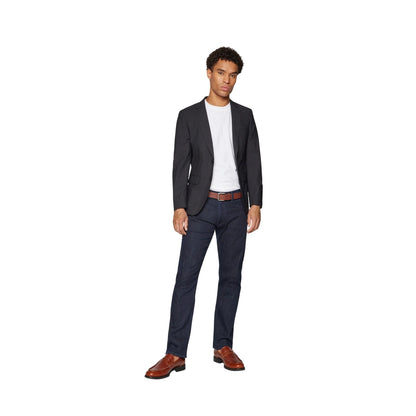 Dark Grey - Lifestyle - Boss Mens Lapel Collar Suit Jacket