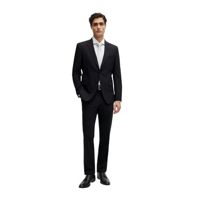 Black - Lifestyle - Boss Mens Lapel Collar Suit Jacket