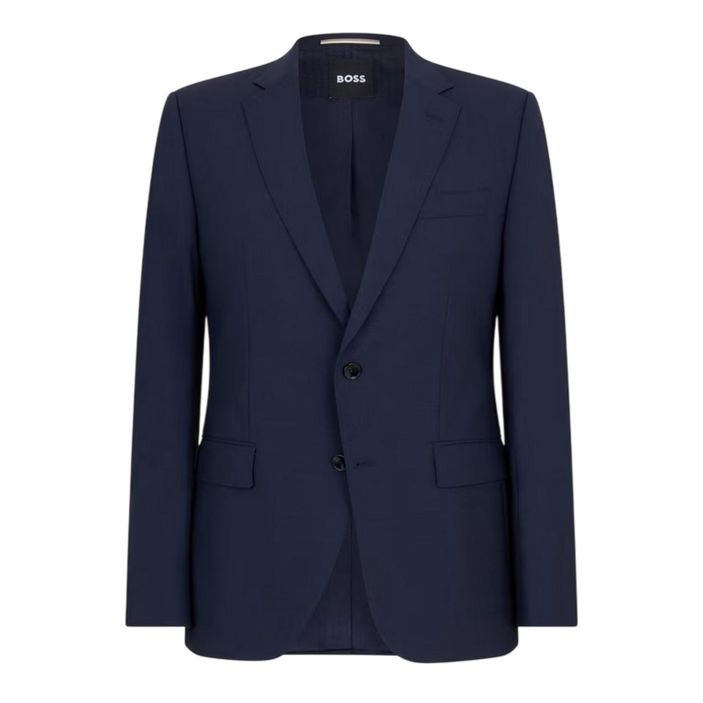 Blue - Front - Boss Mens Lapel Collar Suit Jacket