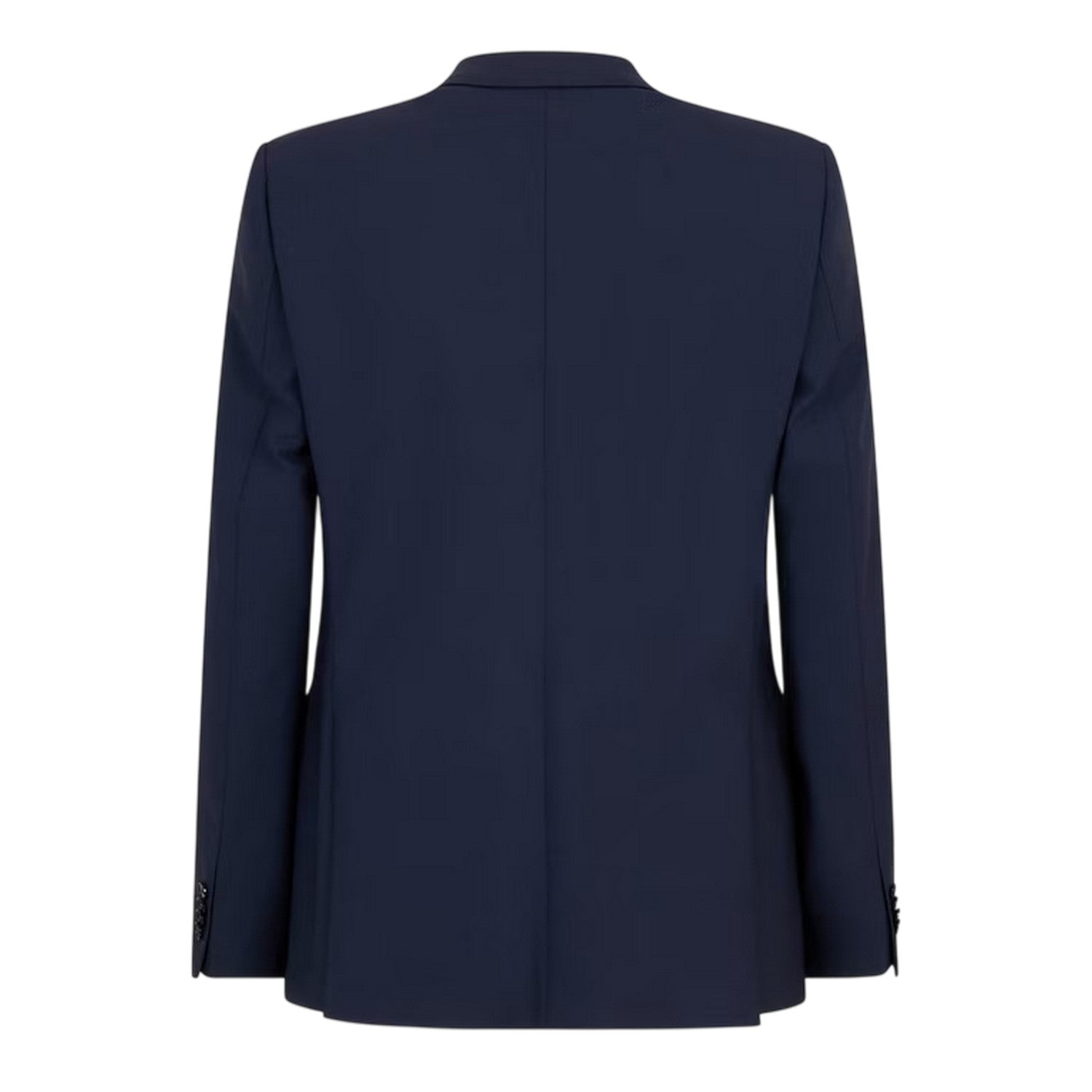 Blue - Back - Boss Mens Lapel Collar Suit Jacket