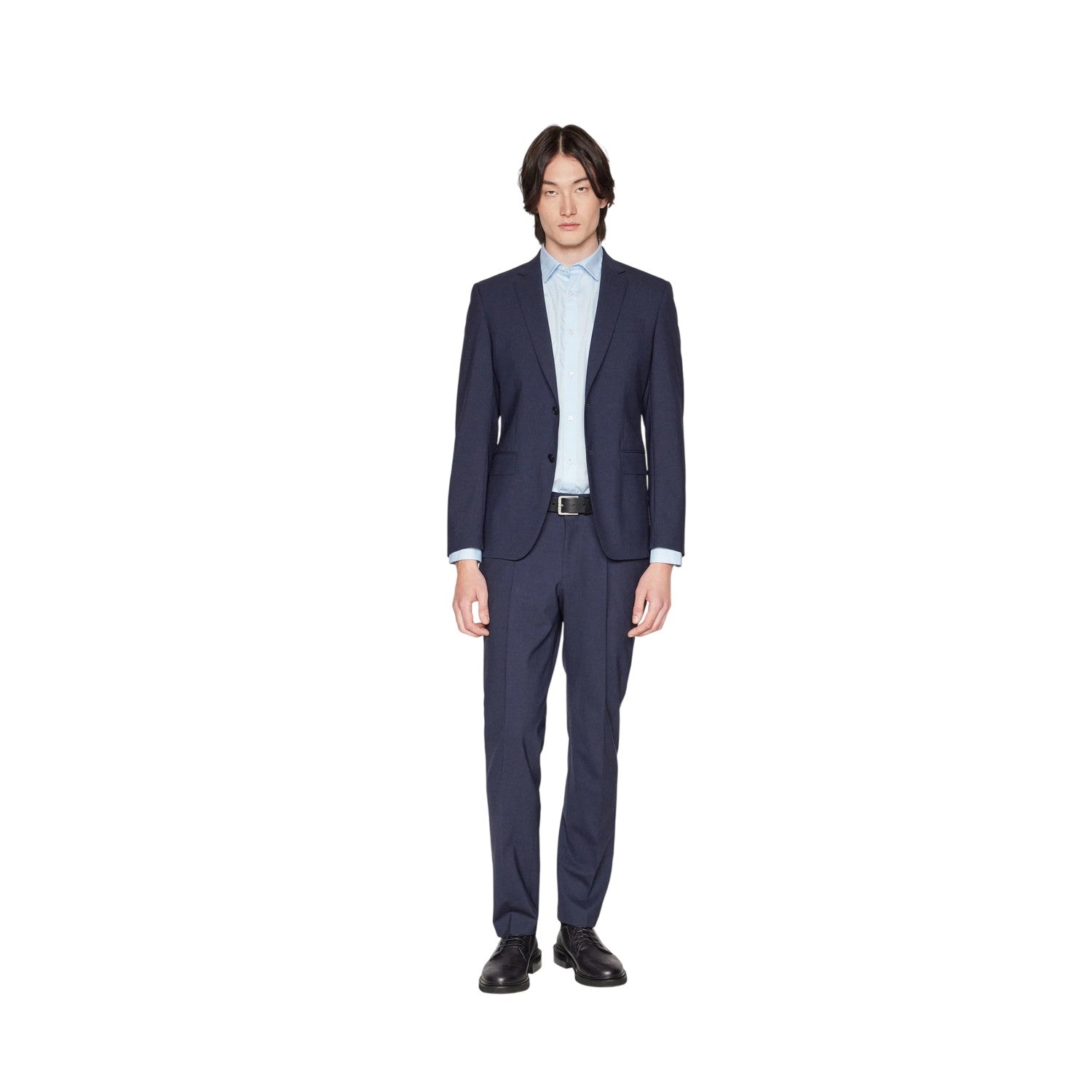 Blue - Lifestyle - Boss Mens Lapel Collar Suit Jacket