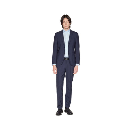 Blue - Lifestyle - Boss Mens Lapel Collar Suit Jacket