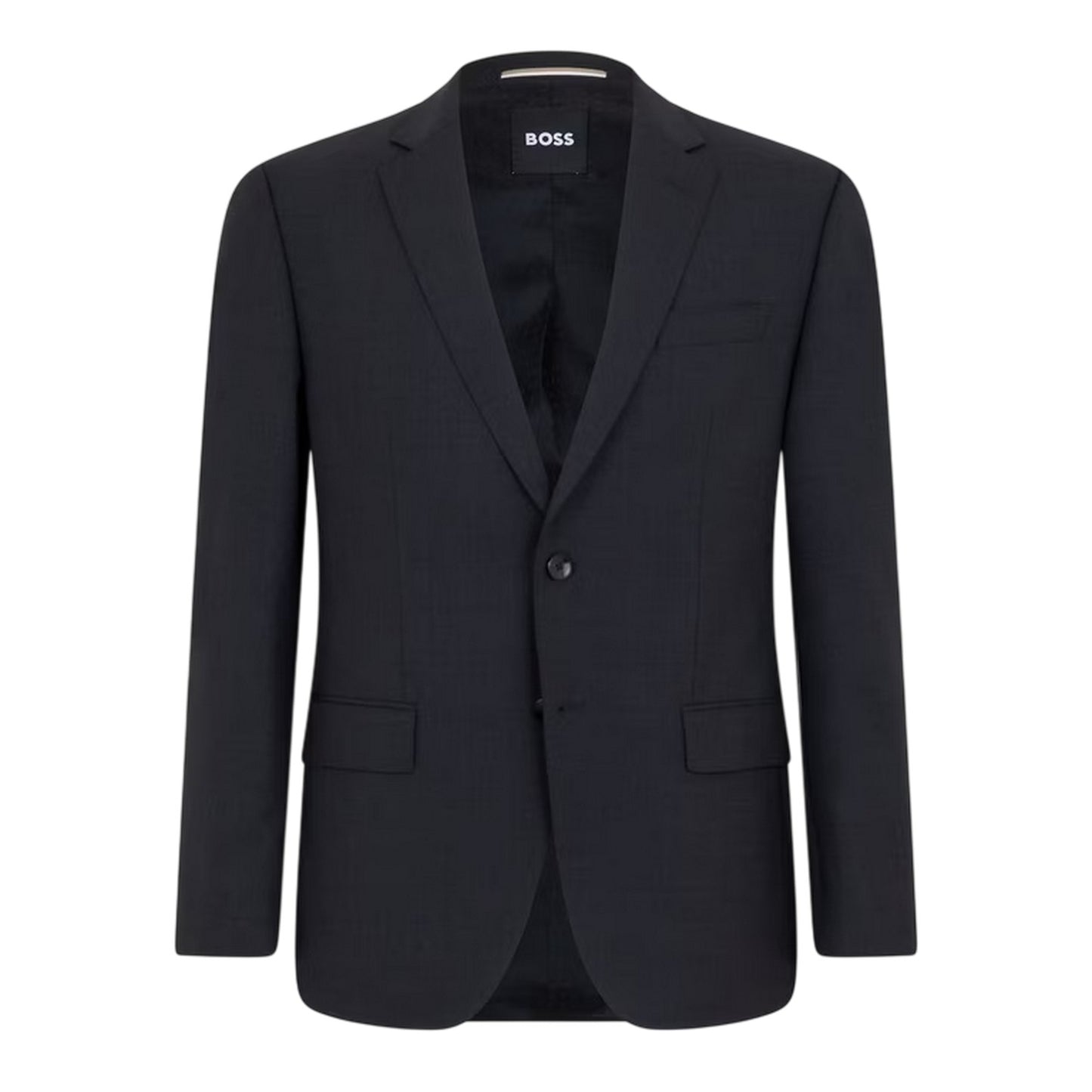 Dark Grey - Front - Boss Mens Lapel Collar Suit Jacket