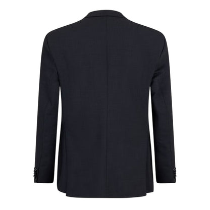 Dark Grey - Back - Boss Mens Lapel Collar Suit Jacket