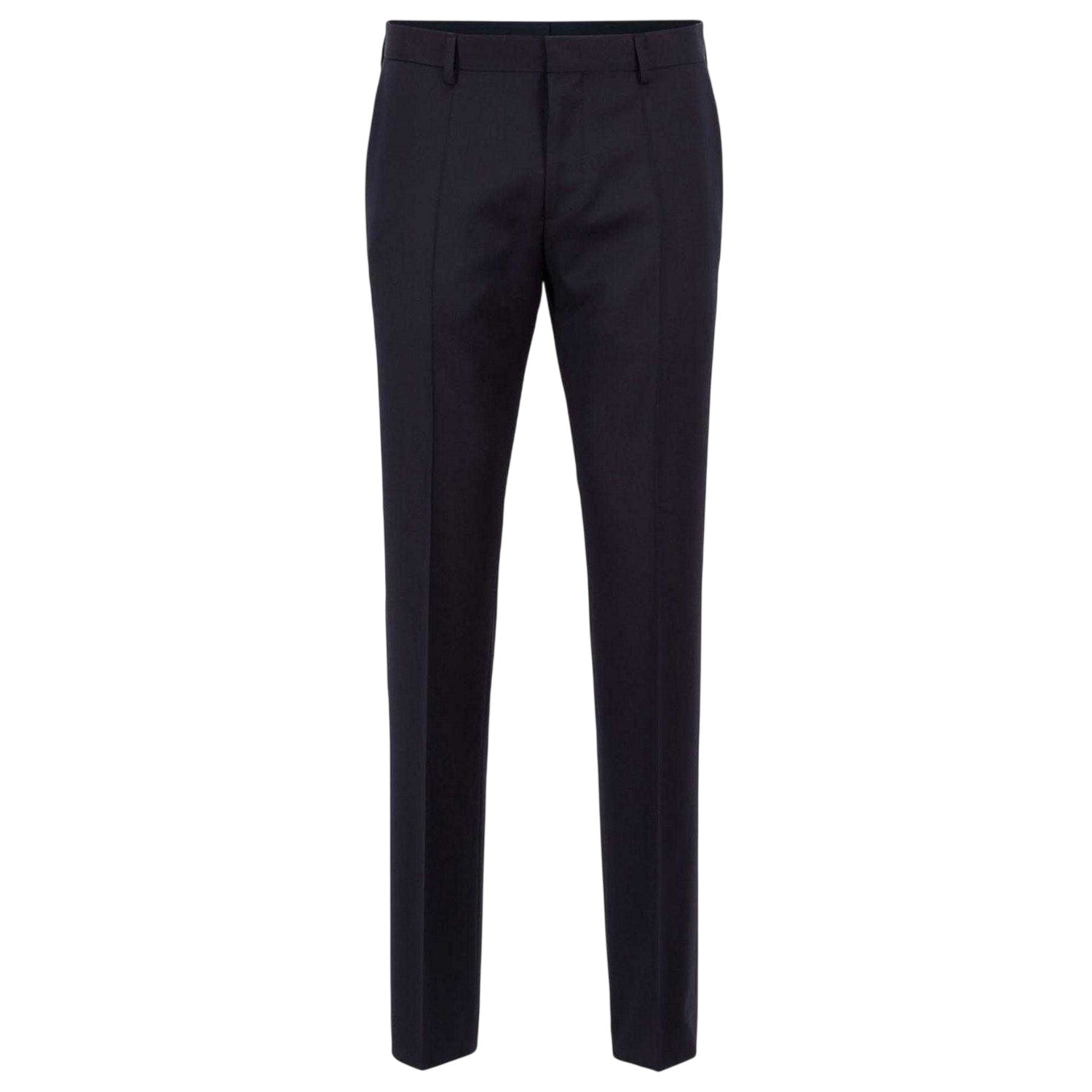 Dark Blue - Front - Boss Mens Gibson Slim Trousers