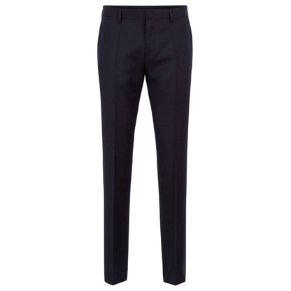 Dark Blue - Front - Boss Mens Gibson Slim Trousers