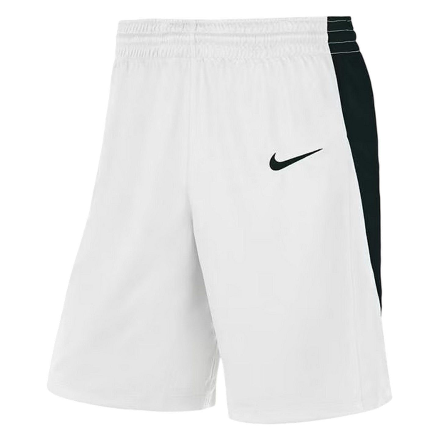 White-Black - Side - Nike Mens Logo Basketball Shorts