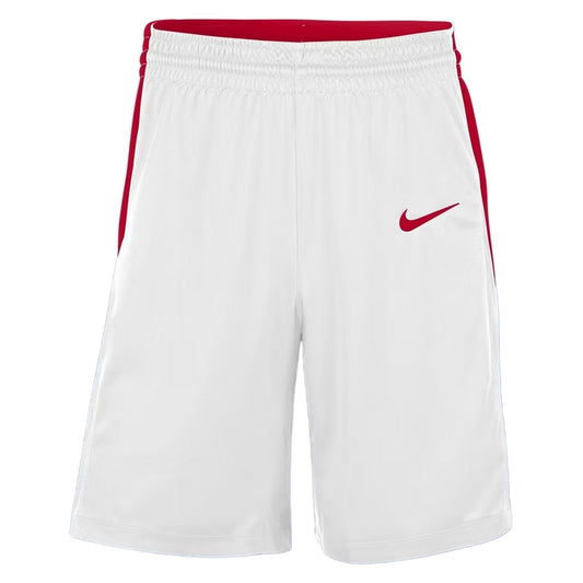 White-Red - Front - Nike Mens Logo Basketball Shorts