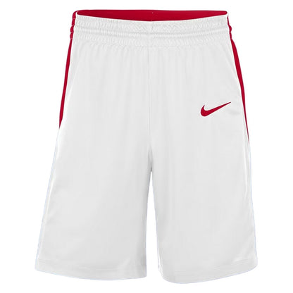White-Red - Front - Nike Mens Logo Basketball Shorts