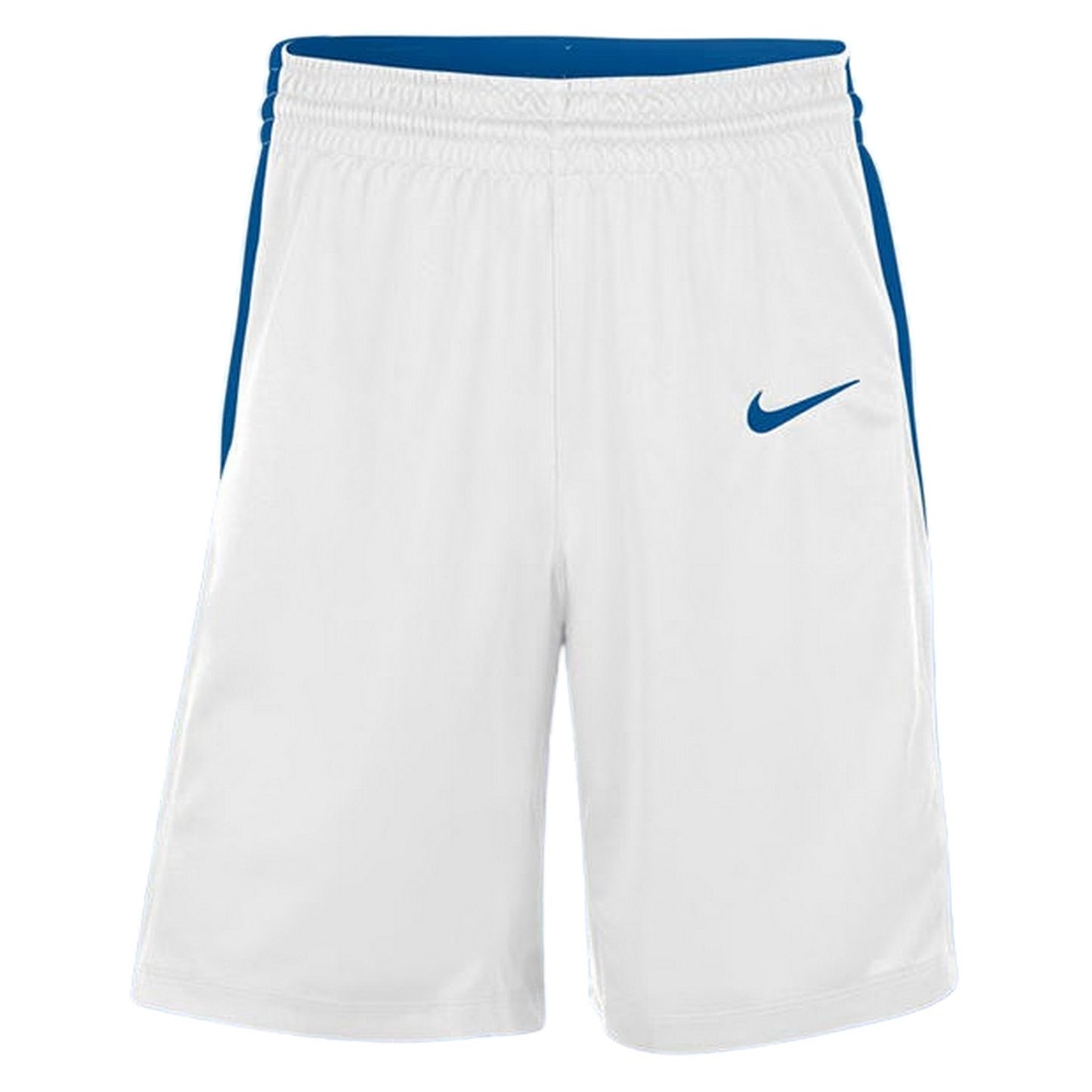 White-Royal Blue - Front - Nike Mens Logo Basketball Shorts