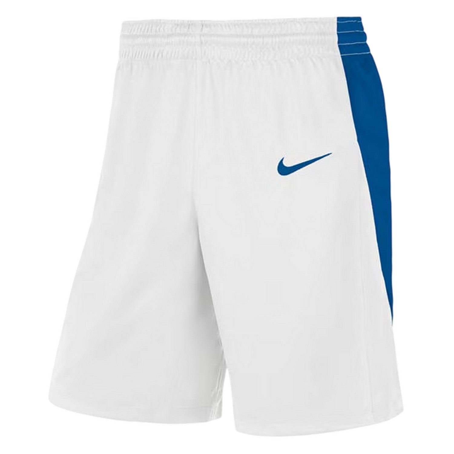 White-Royal Blue - Side - Nike Mens Logo Basketball Shorts