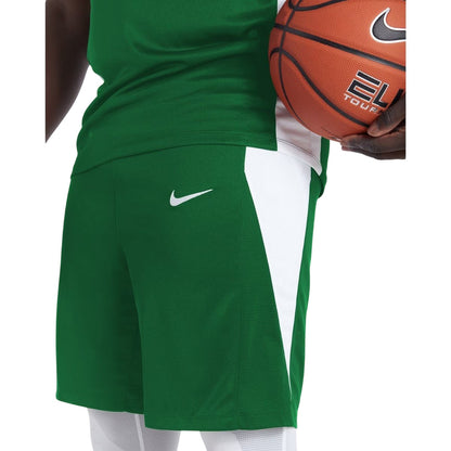 Pine Green-White - Side - Nike Mens Logo Basketball Shorts
