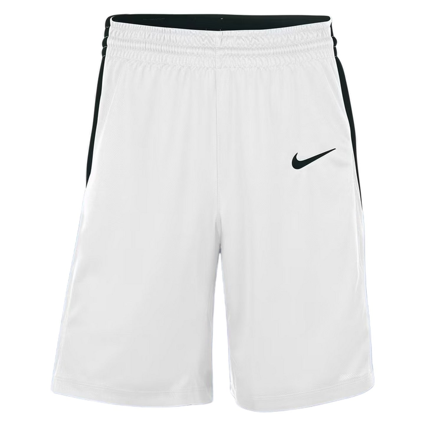 White-Black - Front - Nike Mens Logo Basketball Shorts