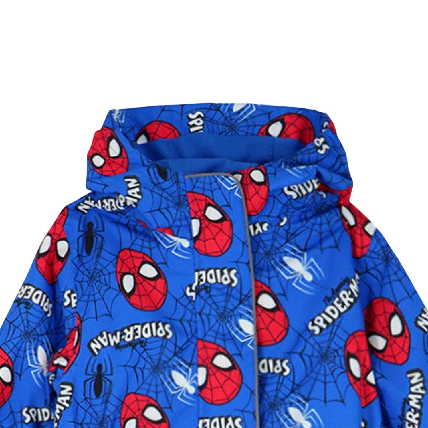 Blue - Side - Spider-Man Childrens-Kids All-Over Print Snowsuit