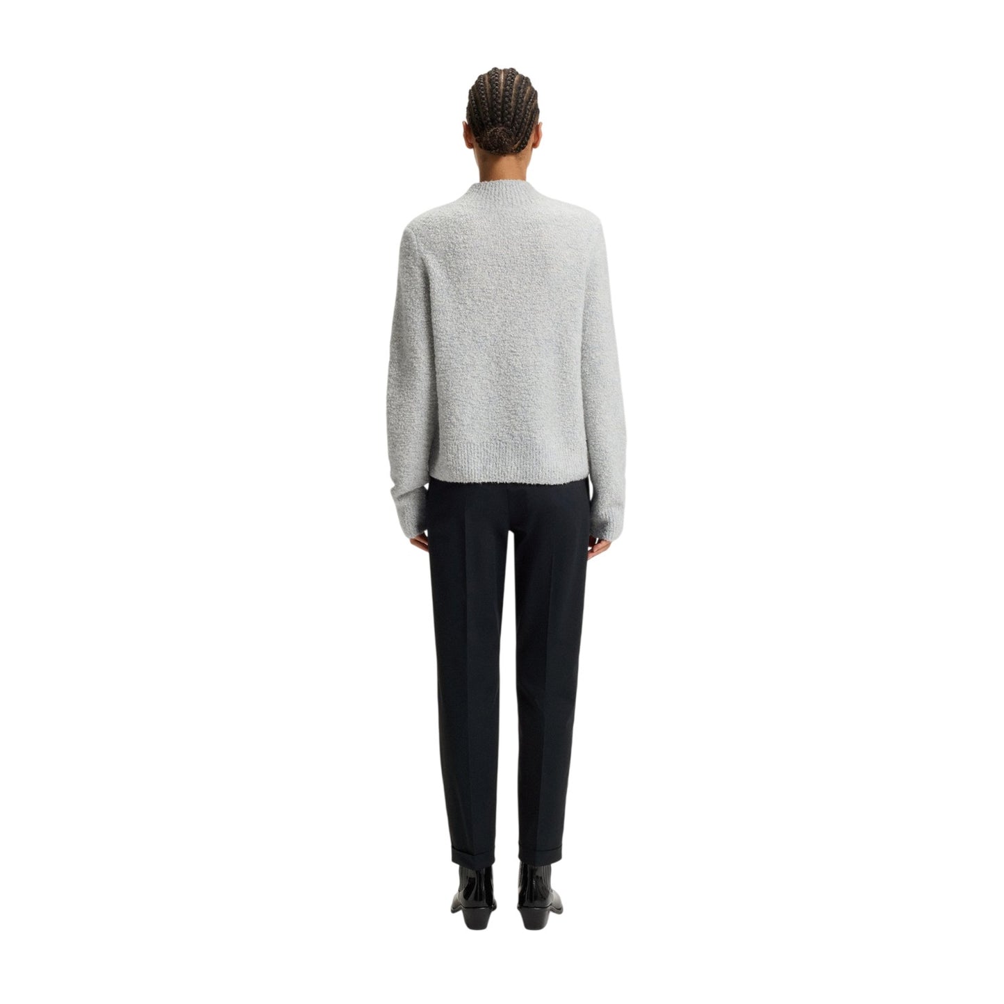 Dark Blue - Back - Boss Womens-Ladies Tachinoa Regular Chinos