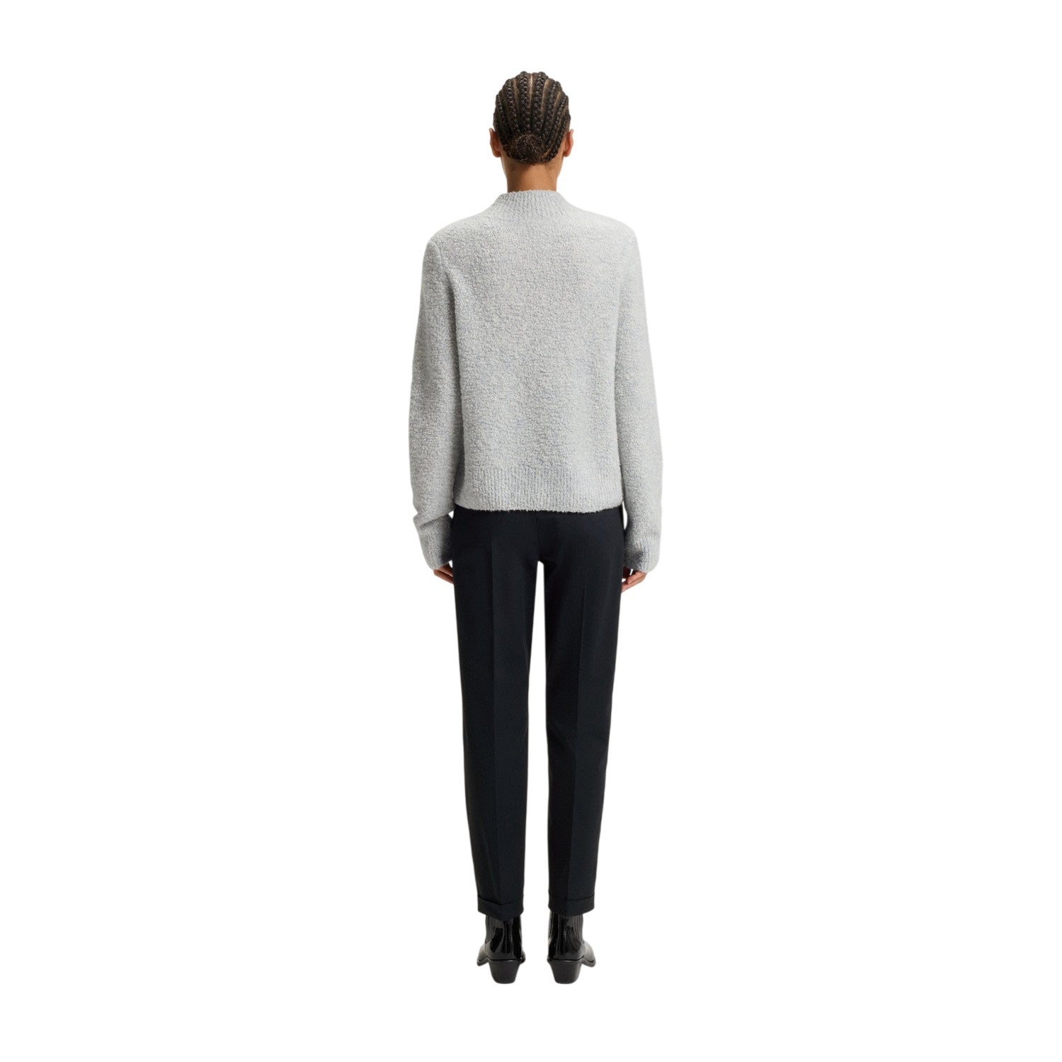 Dark Blue - Back - Boss Womens-Ladies Tachinoa Regular Chinos