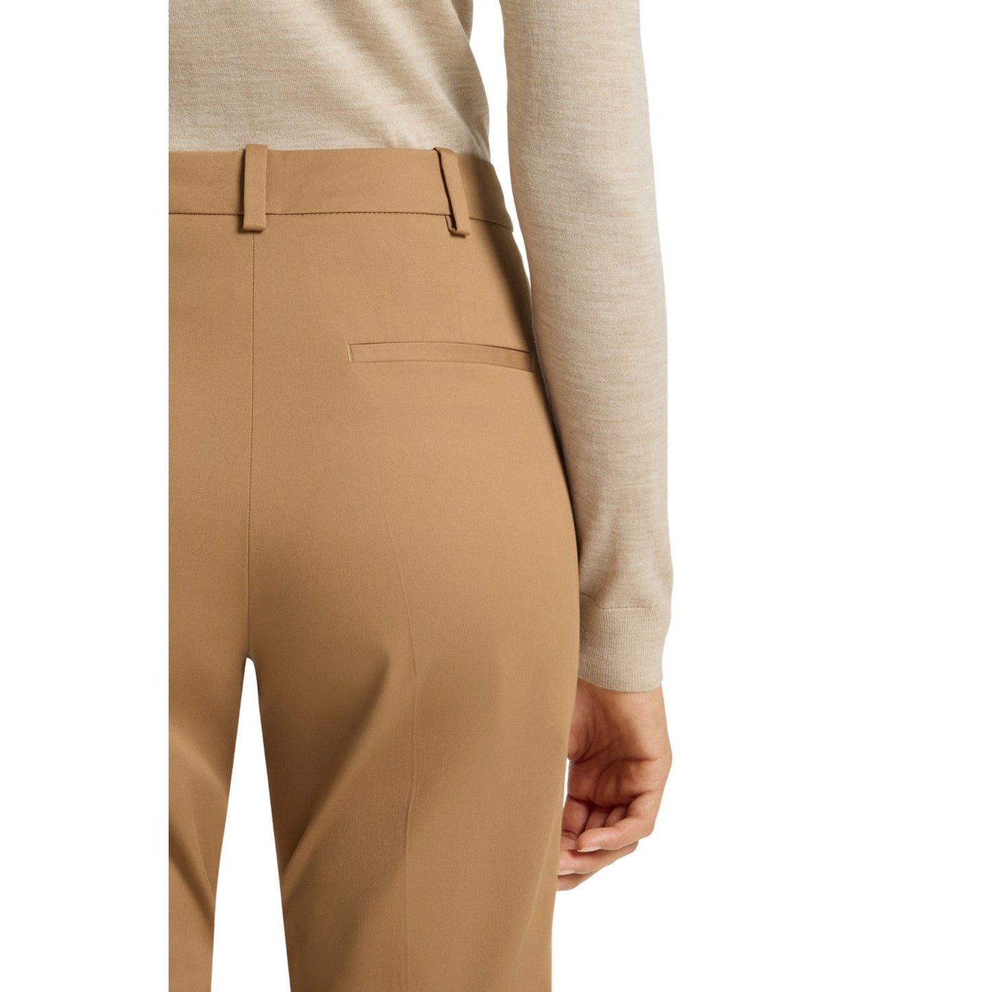 Medium Beige - Side - Boss Womens-Ladies Tachinoa Regular Chinos