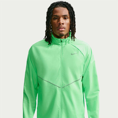 Green-Silver - Front - Nike Mens Repel Miller Packable Jacket