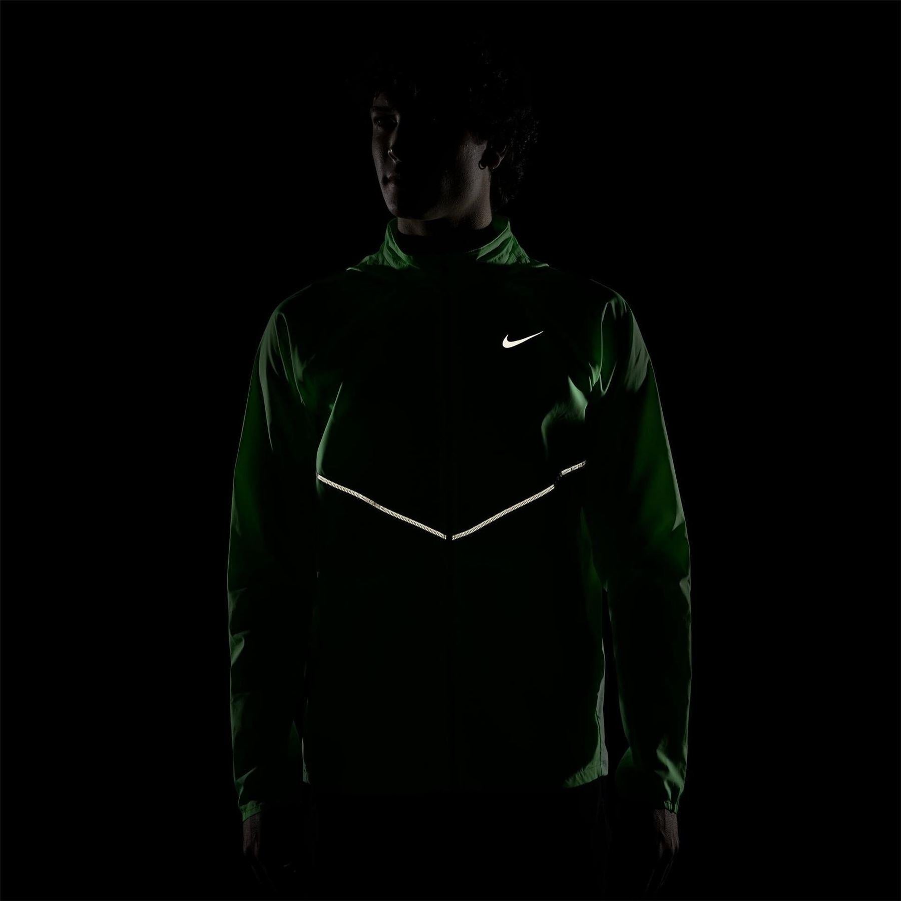 Green-Silver - Pack Shot - Nike Mens Repel Miller Packable Jacket