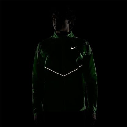Green-Silver - Pack Shot - Nike Mens Repel Miller Packable Jacket