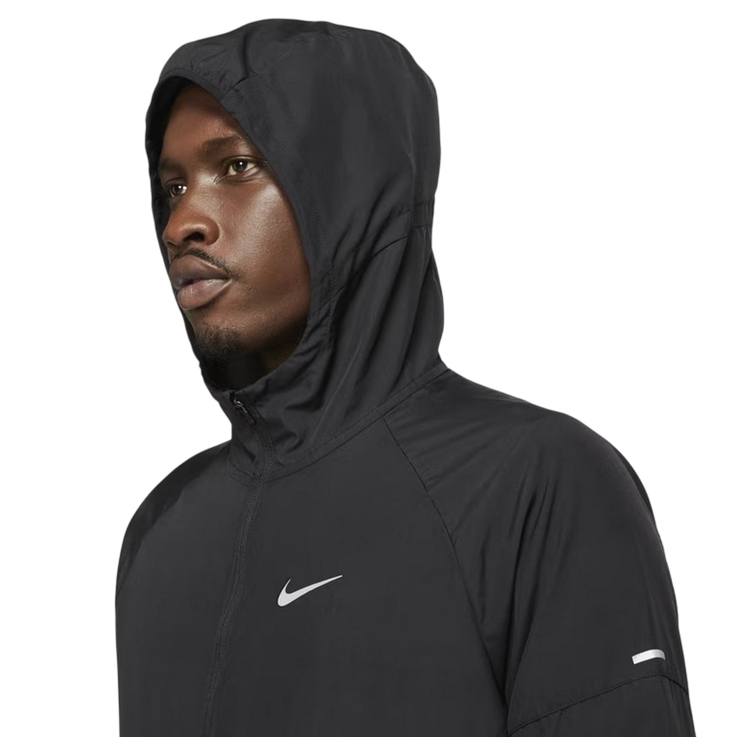 Black-Reflective Black - Side - Nike Mens Repel Miller Packable Jacket