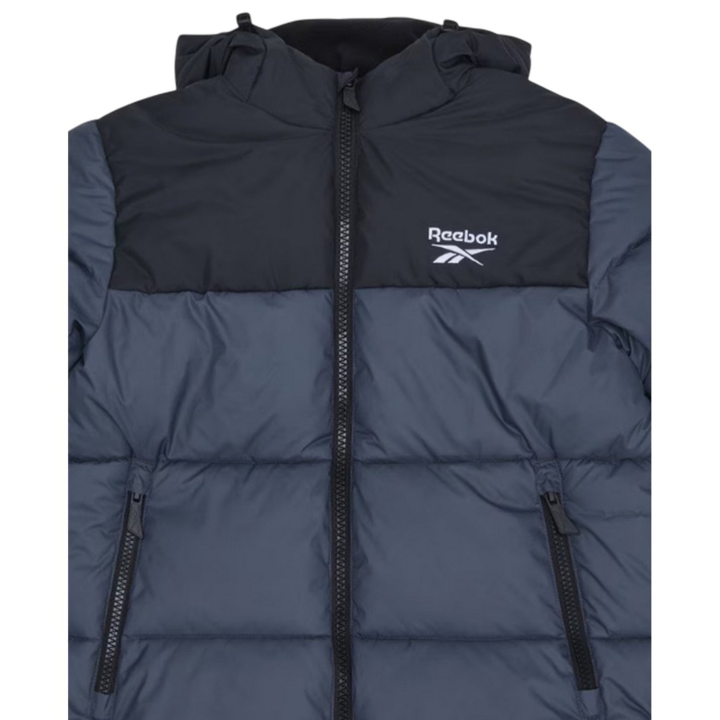 Charcoal Grey - Side - Reebok Mens Hooded Regular Puffer Jacket