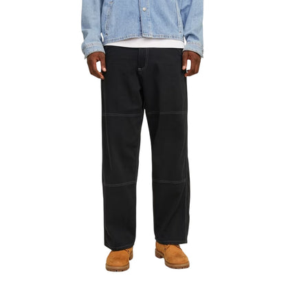 Black - Lifestyle - Jack And Jones Mens Owen Wide Leg Trousers