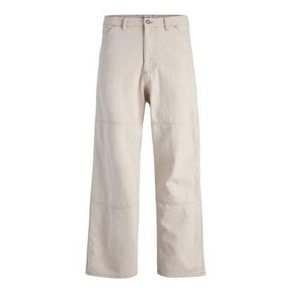 Moonbeam - Front - Jack And Jones Mens Owen Wide Leg Trousers