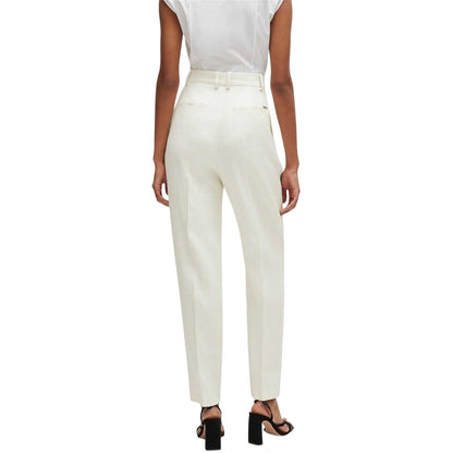 White - Back - Boss Womens-Ladies Tefike Trousers