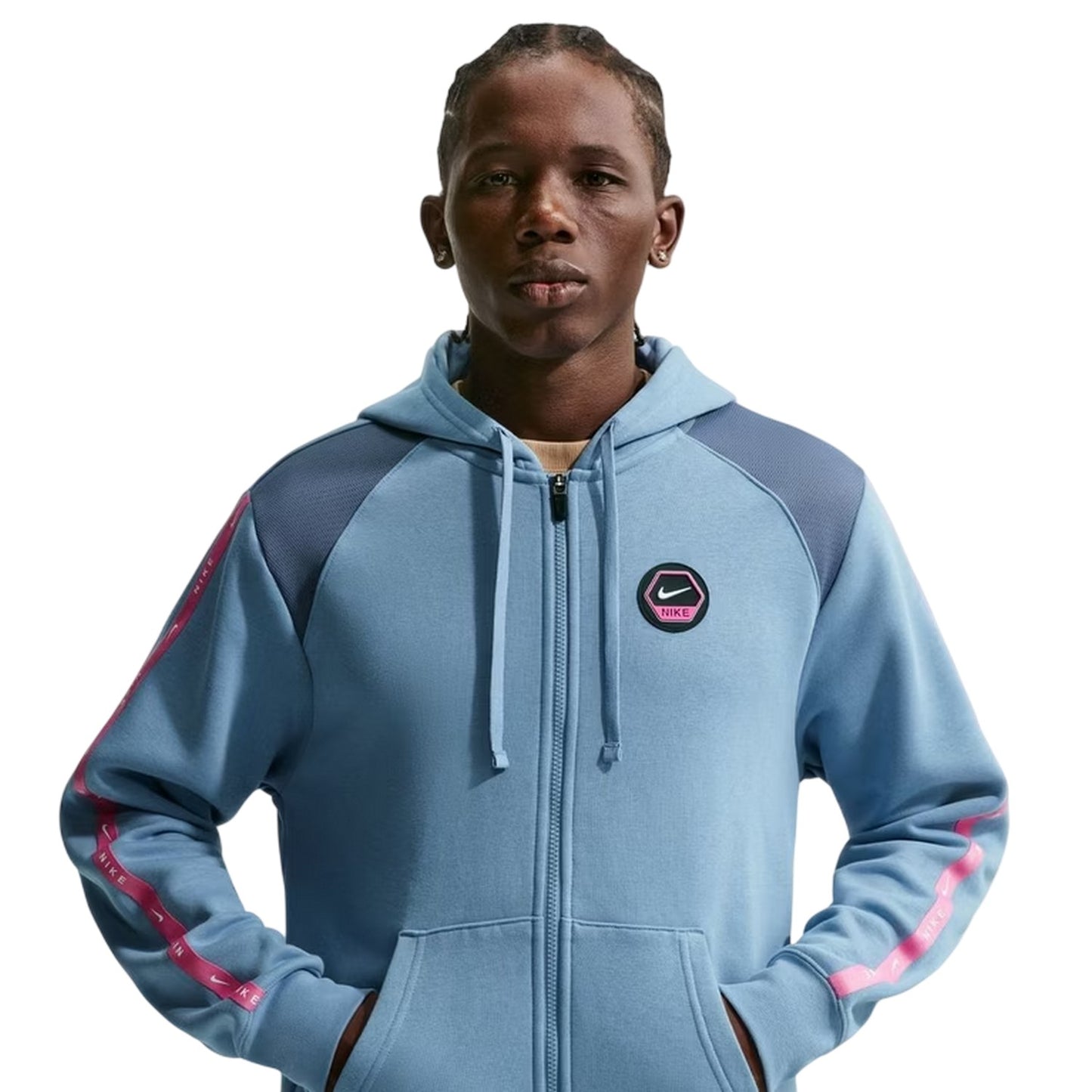 Blue - Side - Nike Mens City Side Full Zip Jacket