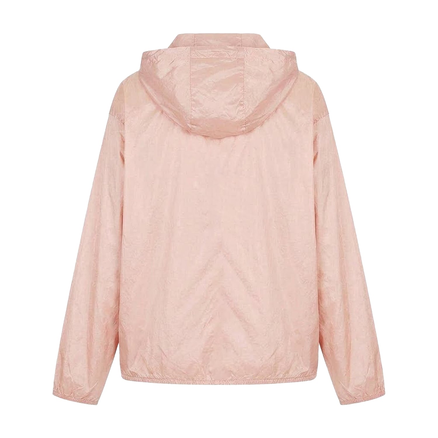 Pink - Back - Armani Exchange Womens-Ladies Logo Full Zip Jacket