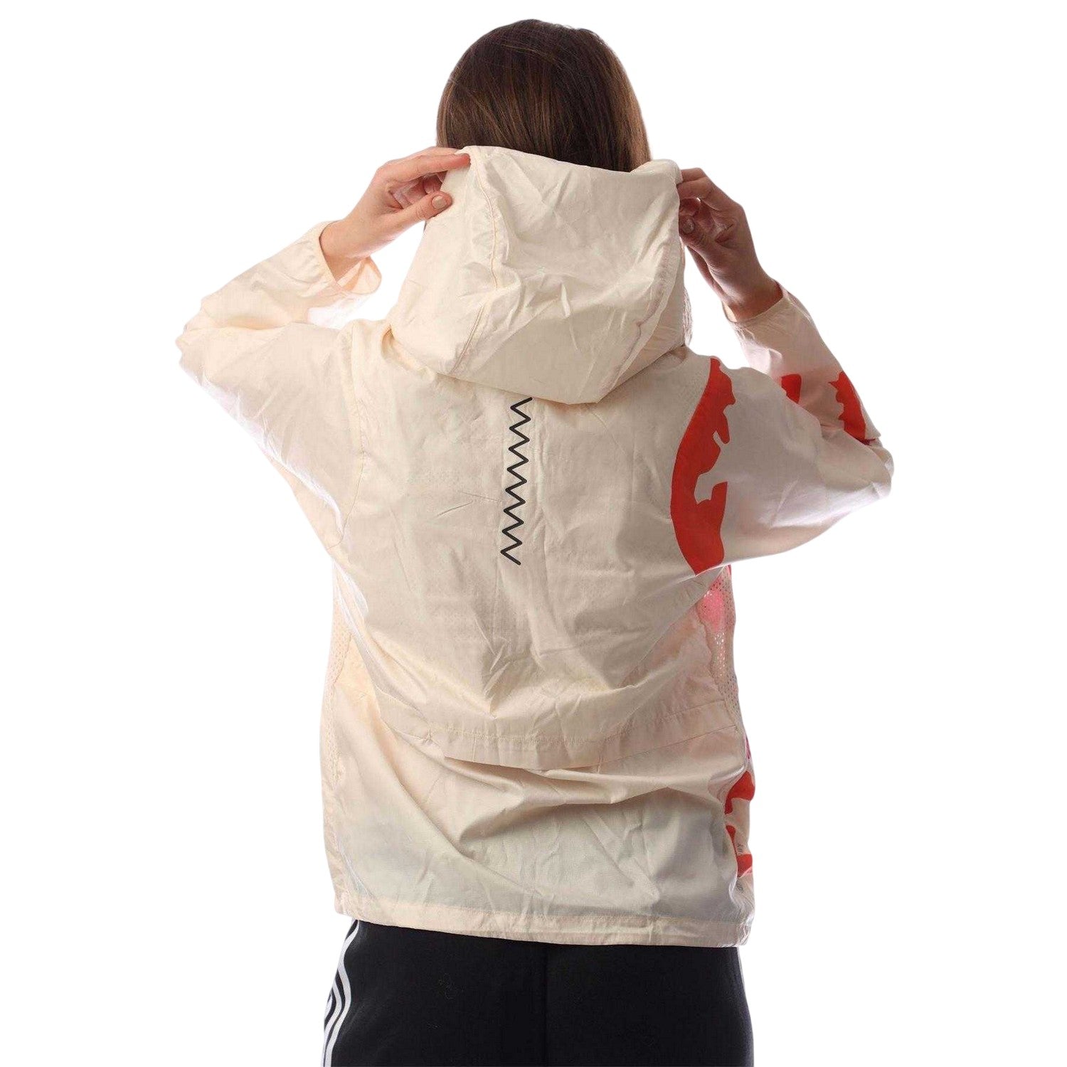 Beige - Back - Adidas Womens-Ladies Thebe Magugu Jacket