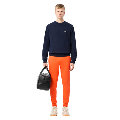 Orange - Close up - Lacoste Mens Organic Cotton Slim Jogging Bottoms