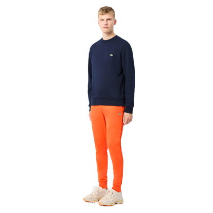 Orange - Side - Lacoste Mens Organic Cotton Slim Jogging Bottoms