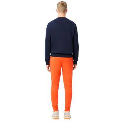 Orange - Back - Lacoste Mens Organic Cotton Slim Jogging Bottoms