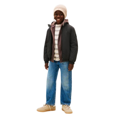 Black - Lifestyle - Tommy Hilfiger Childrens-Kids Essential Softshell Hooded Jacket