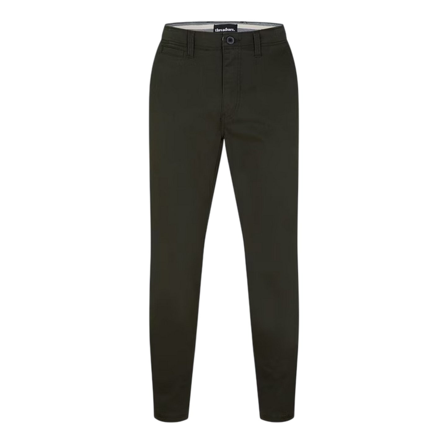 Forest - Front - Threadbare Mens Cast Slim Trousers