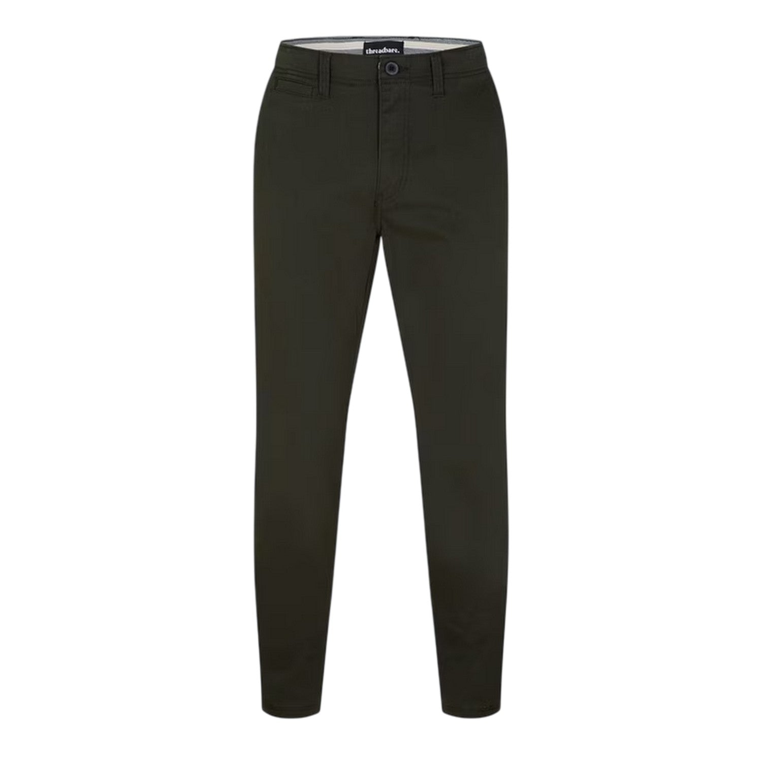Forest - Front - Threadbare Mens Cast Slim Trousers