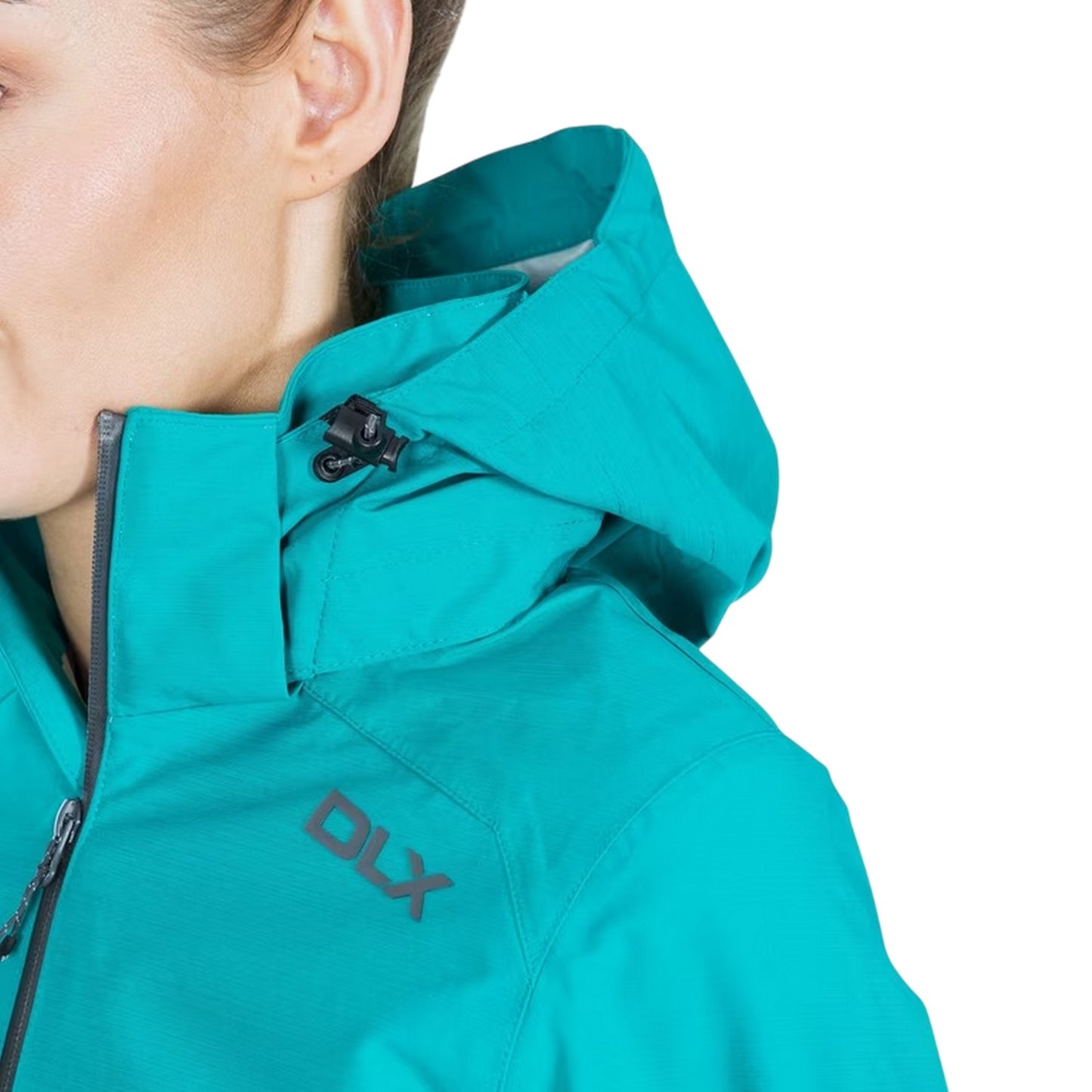 Ocean Green - Side - DLX Womens-Ladies Gayle Hooded Raincoat
