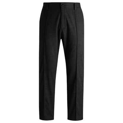 Grey - Front - Hugo Mens Tapered Trousers