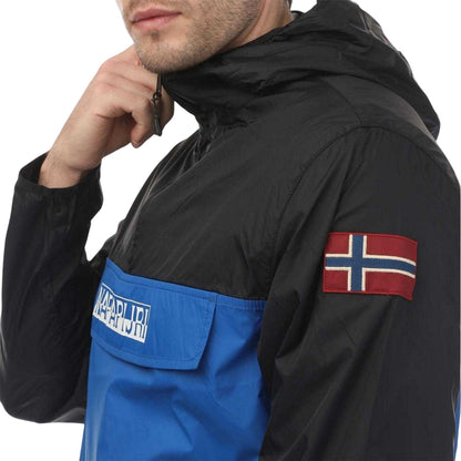 Blue Navy - Side - Napapijri Mens Coubertin Logo Regular Jacket