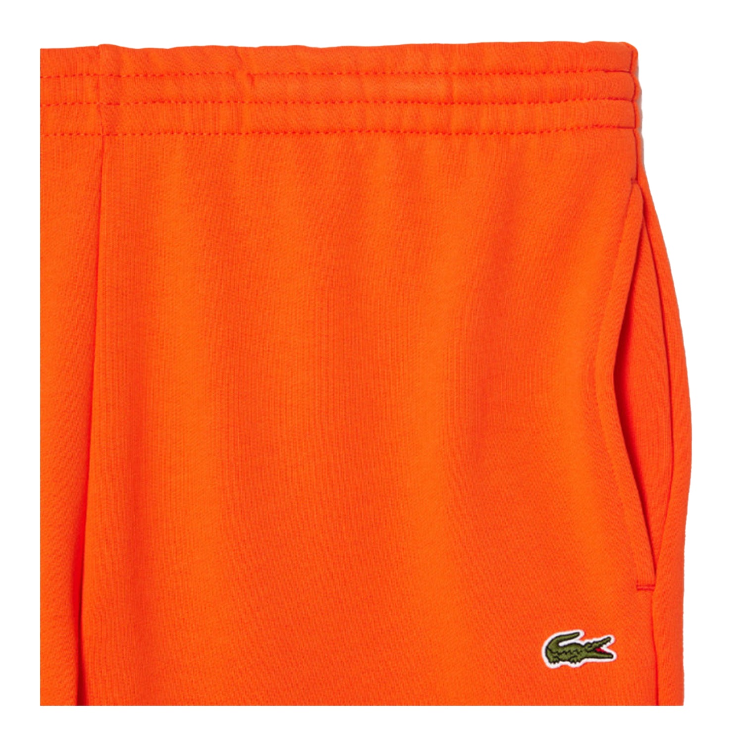 Orange - Pack Shot - Lacoste Mens Organic Cotton Slim Jogging Bottoms